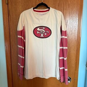 Mitchell & Ness 49ers Throwback Long Sleeve Shirt